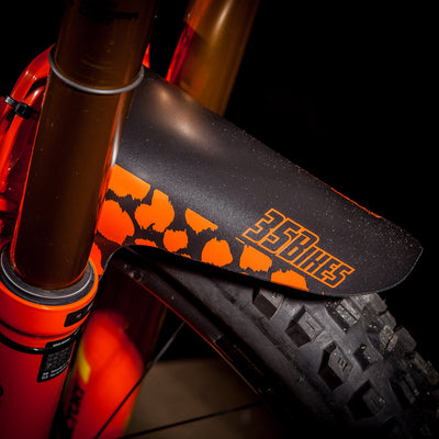 35Bikes Wild Style Front Mudguard Orange - Made In The UK