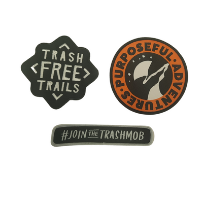 Trash Free Trails Iron On Patches